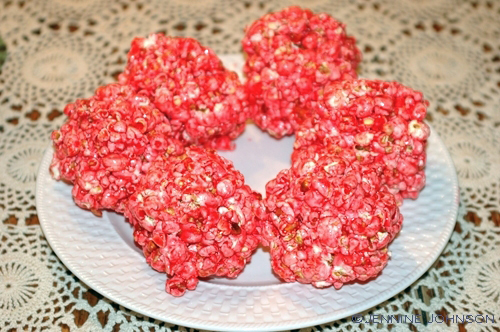 Image result for jello popcorn balls