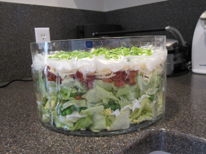 layered 24 hour salad