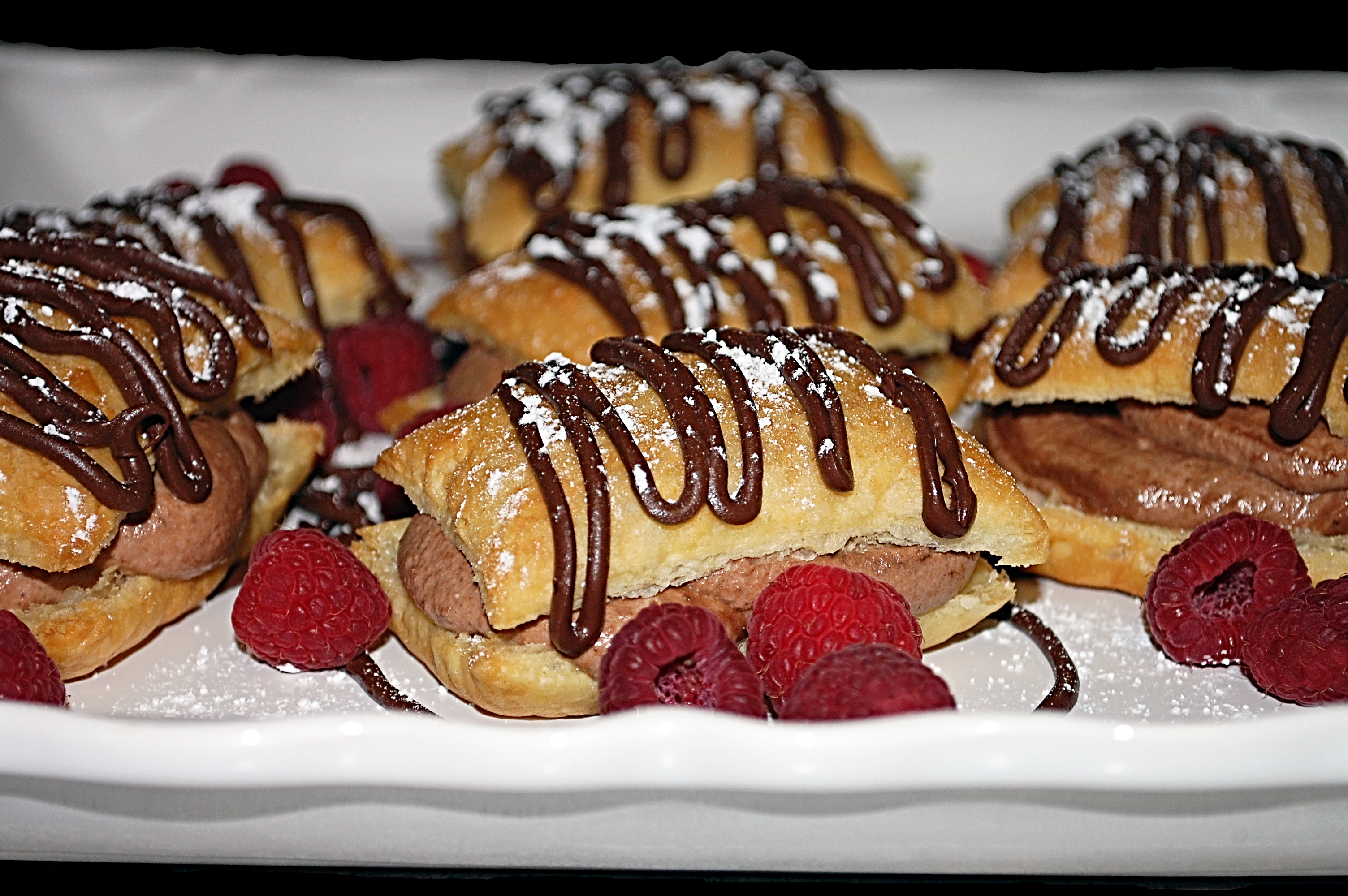double chocolate mousse pastries