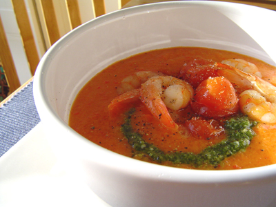 provencale prawn soup (a.k.a. the greenhouse soup)