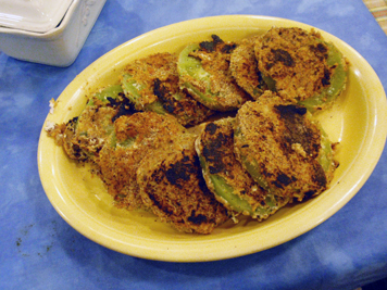 fat-free fried green tomatoes