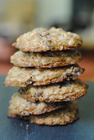 saucer-size oatmeal cookies