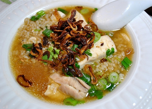tilapia brown rice porridge-momofuku inspired