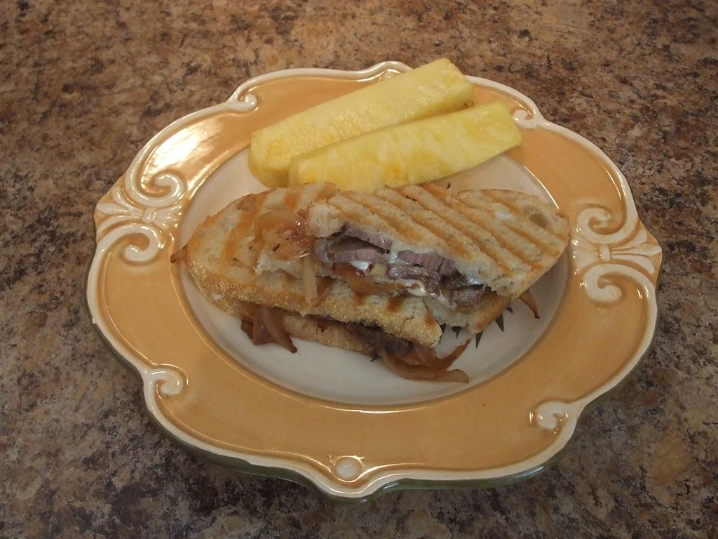 Easy Dinner: Grilled Flank Steak Sandwiches (& White Cheddar Spread!)