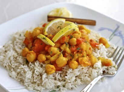 Chickpea Curry on Coconut Basmati Rice | Tasty Kitchen: A ...