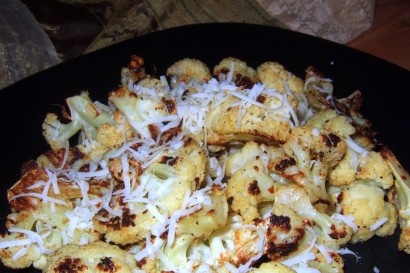 spicy oven-roasted cauliflower