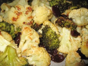 Roasted broccoli and cauliflower — What Lisa Cooks