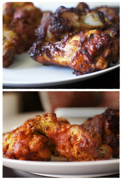 spicy asian & red hot buffalo wings