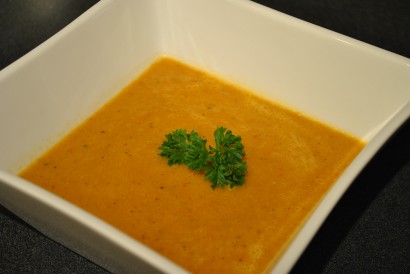 roasted pepper & tomato soup