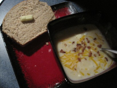 Cream cheese potato soup