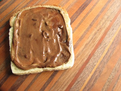 toast with nutella (when you’re out of nutella)