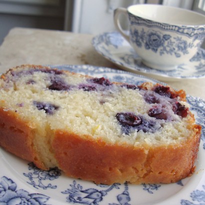 blueberry lavender yogurt cake