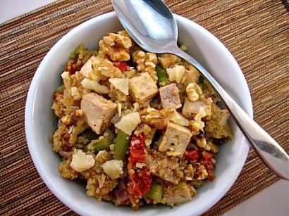 tofu and asparagus quinoa salad