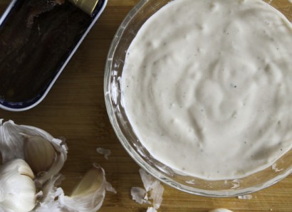 2-minute garlic anchovy mayonnaise
