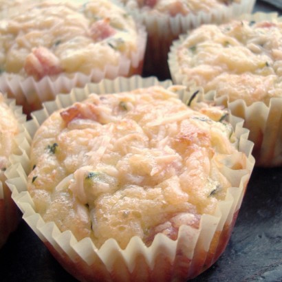 zucchini and sausage brunch cupcakes