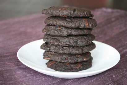 chocolate and fresh mint cookies