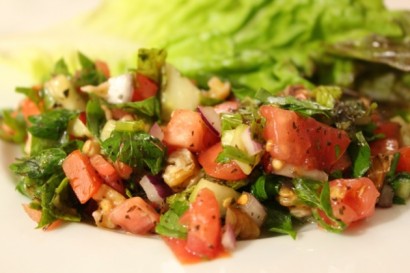summer tomato salad (turkish shepherd salad)