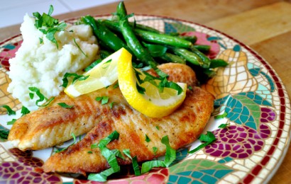 4-minute fish: crispy, lemon tilapia