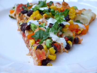cornmeal crust mexican pizza