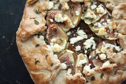 Eggplant and Fig Confit Galette Topped with Chèvre Cheese | Tasty ...