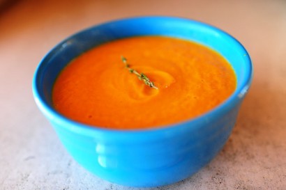 carrot-thyme soup with cream