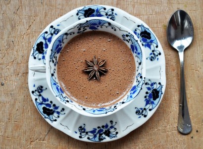 amazingly delicious chocolate mousse. heaven in a tea cup!