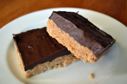 chocolate peanut butter krispie bars