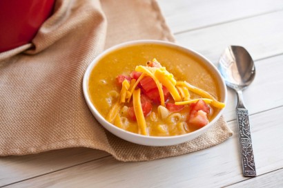 healthy 220 calorie mac n cheese soup