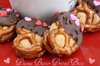 valentine peanut butter pretzel bites