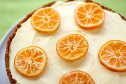 Clementine mousse cheesecake