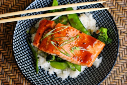 Honey Teriyaki Glazed Salmon With Stir Fry Veggies Tasty Kitchen A Happy Recipe Community