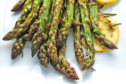 roasted asparagus with lemon and rosemary