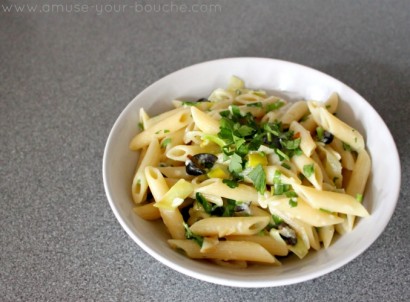 Vegetarian Pasta Carbonara with Black Olives and Leek | Tasty Kitchen: A  Happy Recipe Community!