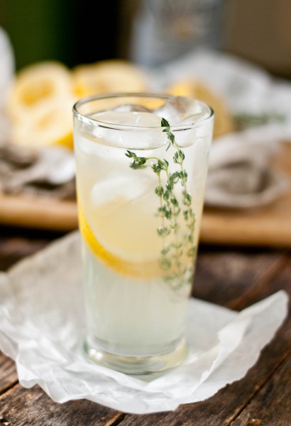 lemon-thyme tequila spritzer