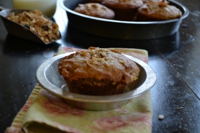 Pumpkin crunch raisin bran muffins