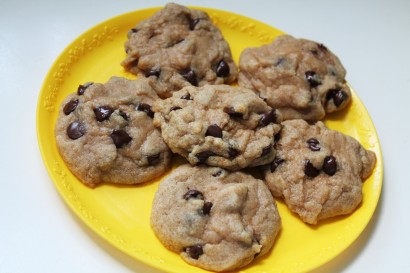 healthy whole wheat chocolate chip cookies