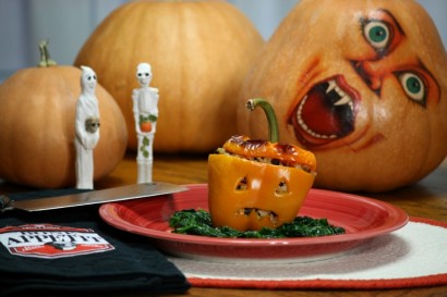 Vegetarian Stuffed Peppers For Halloween Tasty Kitchen A Happy Recipe Community