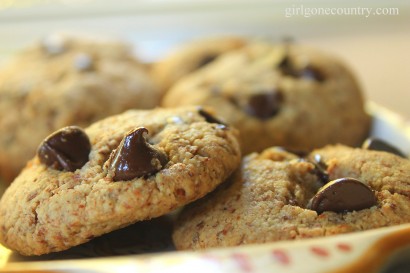 Maple Butter Chocolate Chip Cookies (with Almond Meal)