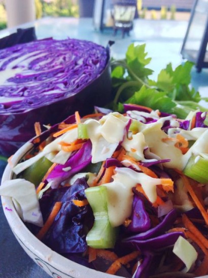 healthy mayonnaise free coleslaw