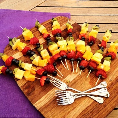 Rainbow Fruit Skewers - Planted in the Kitchen