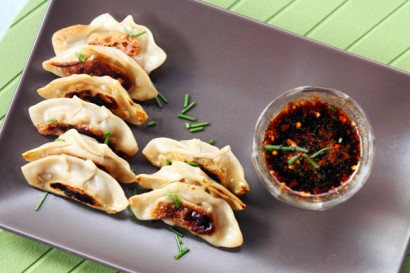 homemade wonton wrappers + pork and ginger apple potstickers