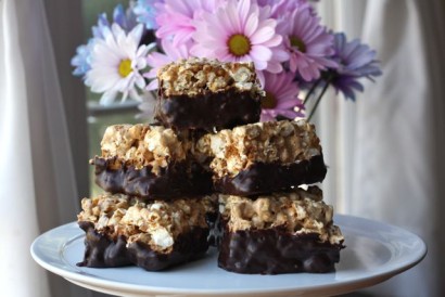 cookie butter popcorn bars