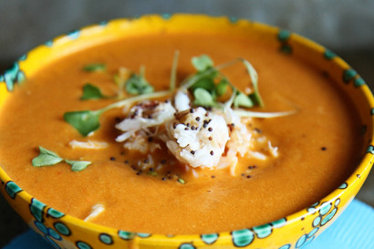 spicy tomato crab soup