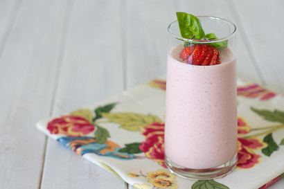 strawberry basil smoothie