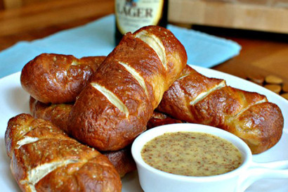 Homemade Soft Pretzel Sticks Honey Mustard Dipping Sauce Tasty Kitchen A Happy Recipe Community