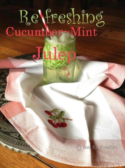 refreshing cucumber-mint julep:  mom’s persian sekanjamin