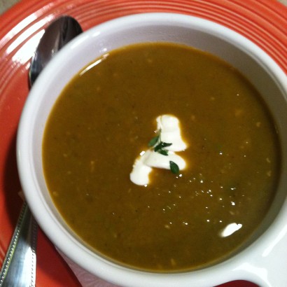 vegan green split pea soup