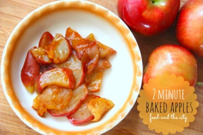 2 minute baked apples