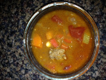 15-bean soup with chorizo sausage