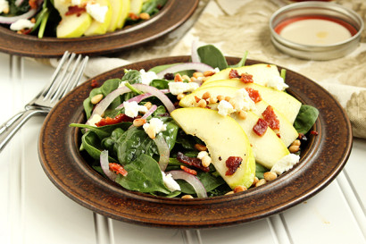 https://tastykitchen.com/recipes/wp-content/uploads/sites/2/2013/10/Pear-Goat-Cheese-and-Spinach-Salad-with-Warm-Maple-Bacon-Dressing-by-Kellie-Hemmerly-The-Suburban-Soapbox-on-October-11-2013-410x273.jpg